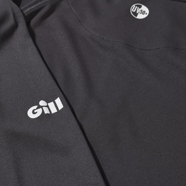 Gill Marine Damen-UV-Tec-T-Shirt mit Reißverschluss - langärmlig 68X6204