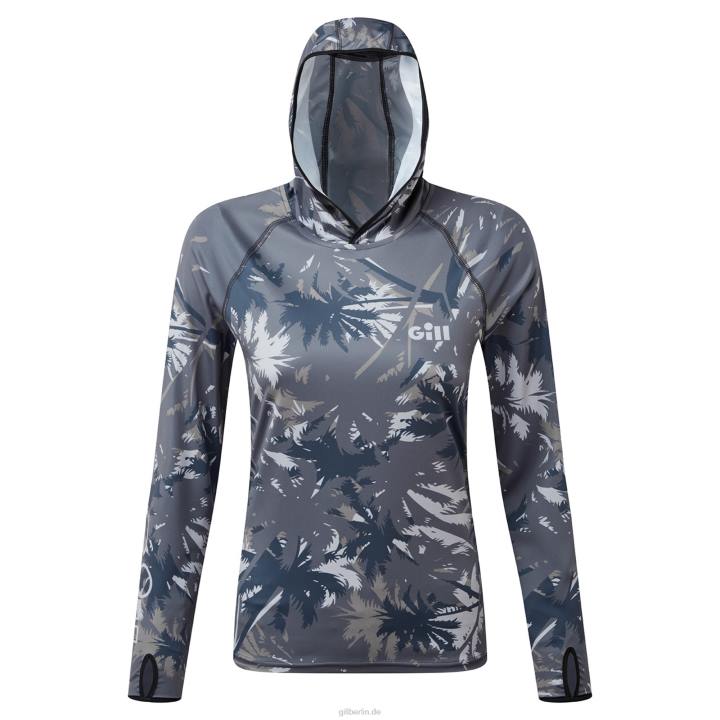Gill Marine xpel tec Damen-Hoodie mit Palmendruck 68X646
