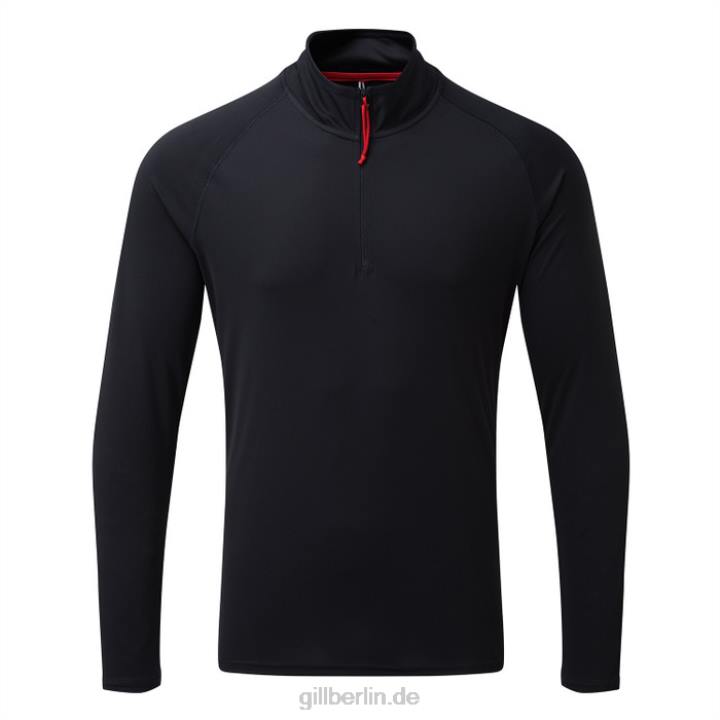 Gill Marine uv tec zip tee für herren - langarm 68X6217