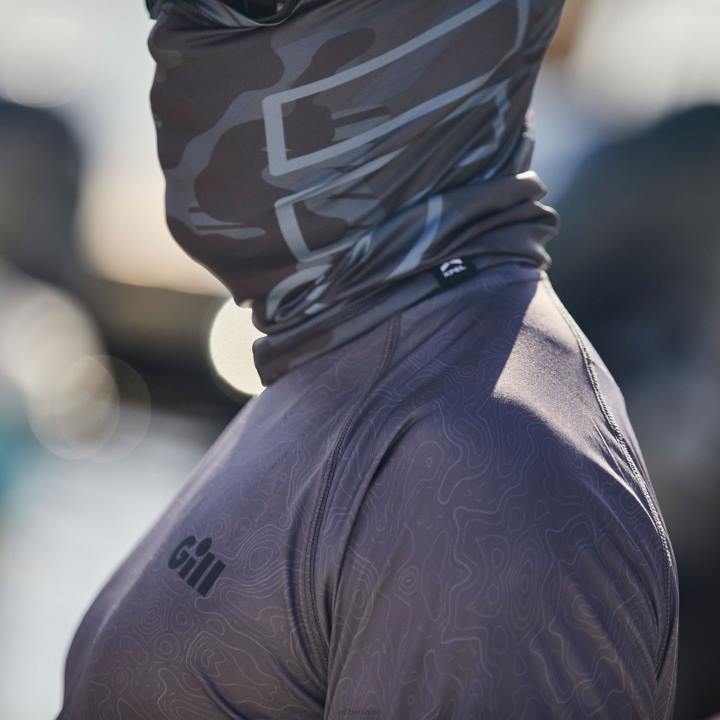 Gill Marine xpel tec Langarm-Top in Zinn-Camouflage 68X657